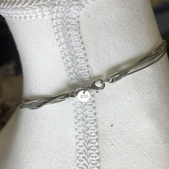 Stering .925 Sterling Silver Multi-Strand Necklace Heavy Sterling Designer balls - Picture 3 of 7